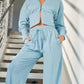 Zip-Up Hoodie and Pants Active Set - Farnelli