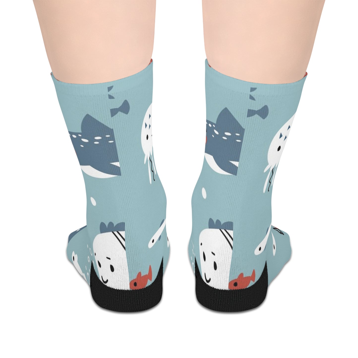 Whimsical Animal Mid-length Socks | Fun Gift for Animal Lovers, Cozy Footwear, Unique Style, Cute Pattern, Everyday Essentials
