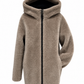 Reversible Faux Shearling Hooded Coat