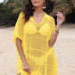 Hollow Out Collared Neck Cover-Up - Farnelli