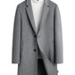 Men's Plus Size Button Up Long Sleeve Coat - Farnelli