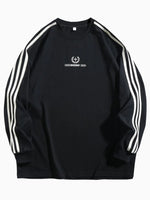 Men's Side Striped Long Sleeve Sweatshirt - Farnelli