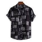 Men's Plus Size Casual Printed Short Sleeve Shirt - Farnelli