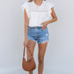 Alondra Lace Flutter Sleeve Eyelets Blouse - Farnelli