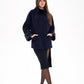 Genuine Mink Fur Virgin Wool Coat