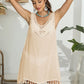 Tassel Scoop Neck Wide Strap Cover-Up - Farnelli