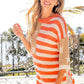 BiBi American Flag Round Neck Knit Top - Farnelli