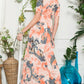 Celeste Paisley Print Short Sleeve Maxi Dress with Pockets - Farnelli