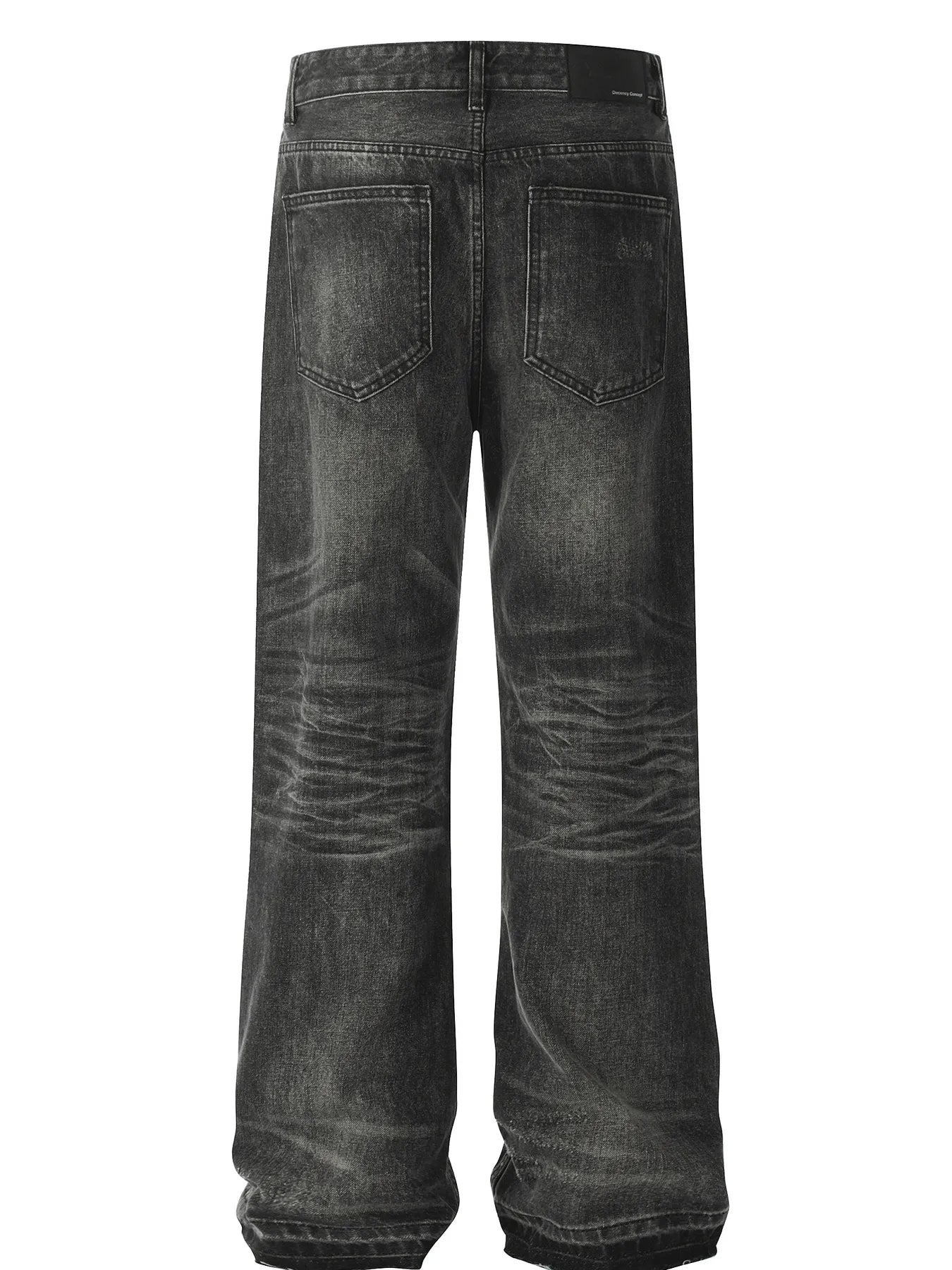 Men's Distressed Washed Straight Jeans - Farnelli