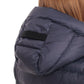 Cyrus Genuine Fur Trim Down Fill Coat in Navy