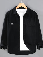 Men's Plus Size Button Up Long Sleeve Shirt - Farnelli