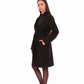 Opera Midi Cashmere Blend Overcoat in Black