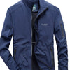 Men's Plus Size Lightweight Zip Up Jacket - Blue