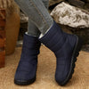 Warm Padded Waterproof Snow Boots - Dark Navy
