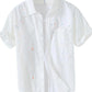 Men's Plus Size Casual Paint Splatter Short Sleeve Button-Up Shirt - Farnelli