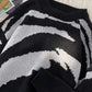 Men's Contrast Round Neck Sweater - Farnelli