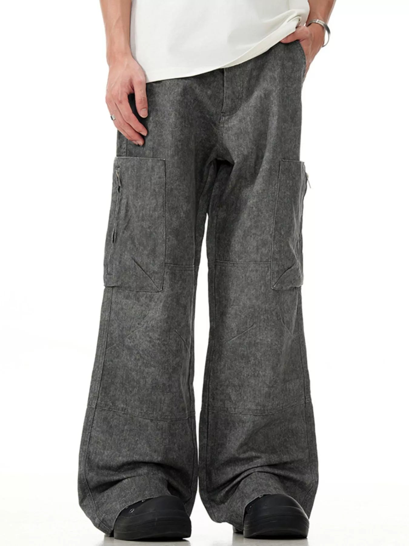 Men's Wide Leg Cargo Pants - Farnelli