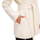 Opera Cashmere Blend Overcoat in White