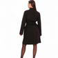 Opera Midi Cashmere Blend Overcoat in Black