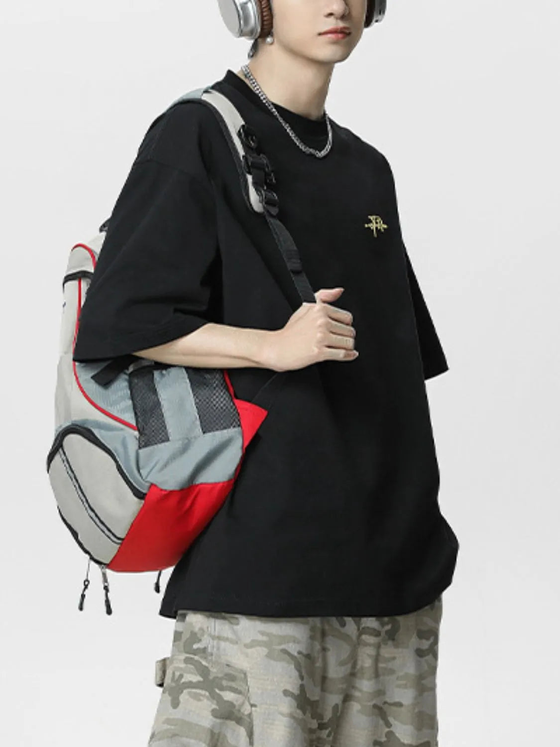 Men's Plus Size Round Neck Letter Graphic T-Shirt - Farnelli