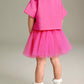 Children's Round Neck T-Shirt and Skirt Set - Farnelli