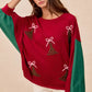 BiBi Christmas Theme Tree Embroidered Sweater - Farnelli