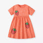 Children's Strawberry Print Casual Dress - Farnelli