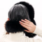 Genuine Polar Fox Fur Genuine Leather Hat