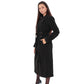 Justine Cashmere Blend Overcoat in Black, 100cm