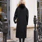 Brackley Alaska Outerwear Company genuine polar fox fur double-face coat in a luxurious full-length design