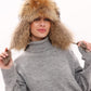 Genuine Racoon Fur Genuine Leather Hat