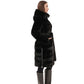 Faux Mink Effect Fur Hooded Coat