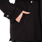Karina Midi Cashmere Wool Blend Coat In Black