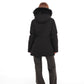 Onyx Genuine Fox Fur Vest-Lined Wool Blend Parka