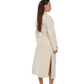 Estelle Classic Cashmere Wool Blend Overcoat in Ivory