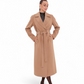Justine Cashmere Blend Overcoat in Camel, 100cm