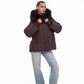 Verbier Genuine Fur Trim Down Fill Jacket in Fig