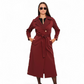 Jackie Trench Coat in Bordeaux
