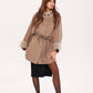 Genuine Scandinavian Mink Fur Double Face Wool Poncho