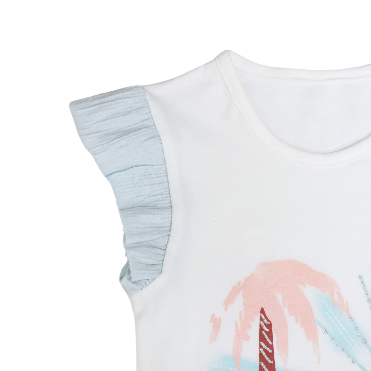 Tropical Heart Girls Casual Set-4