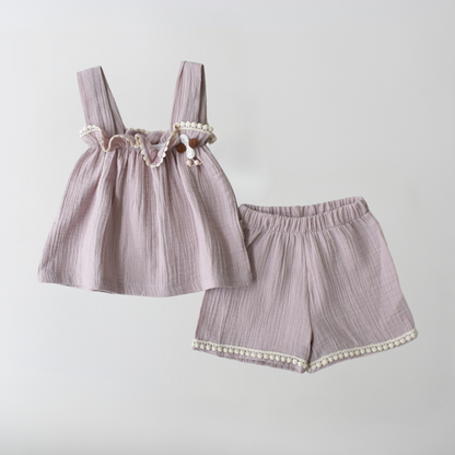 Summer Beauty Girls Casual Set-0