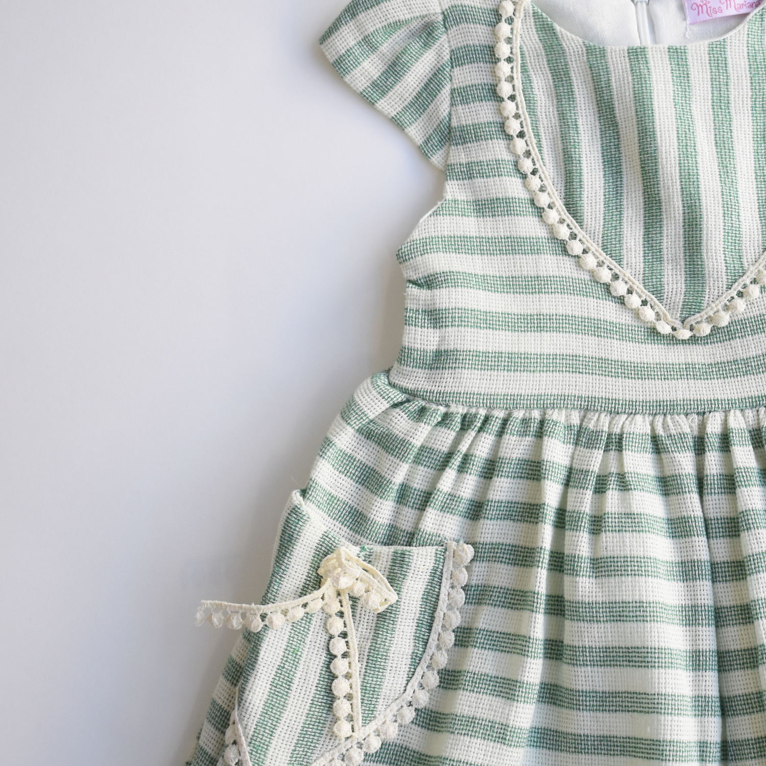 Sunshine Stripes Girls Cotton Dress - Farnelli