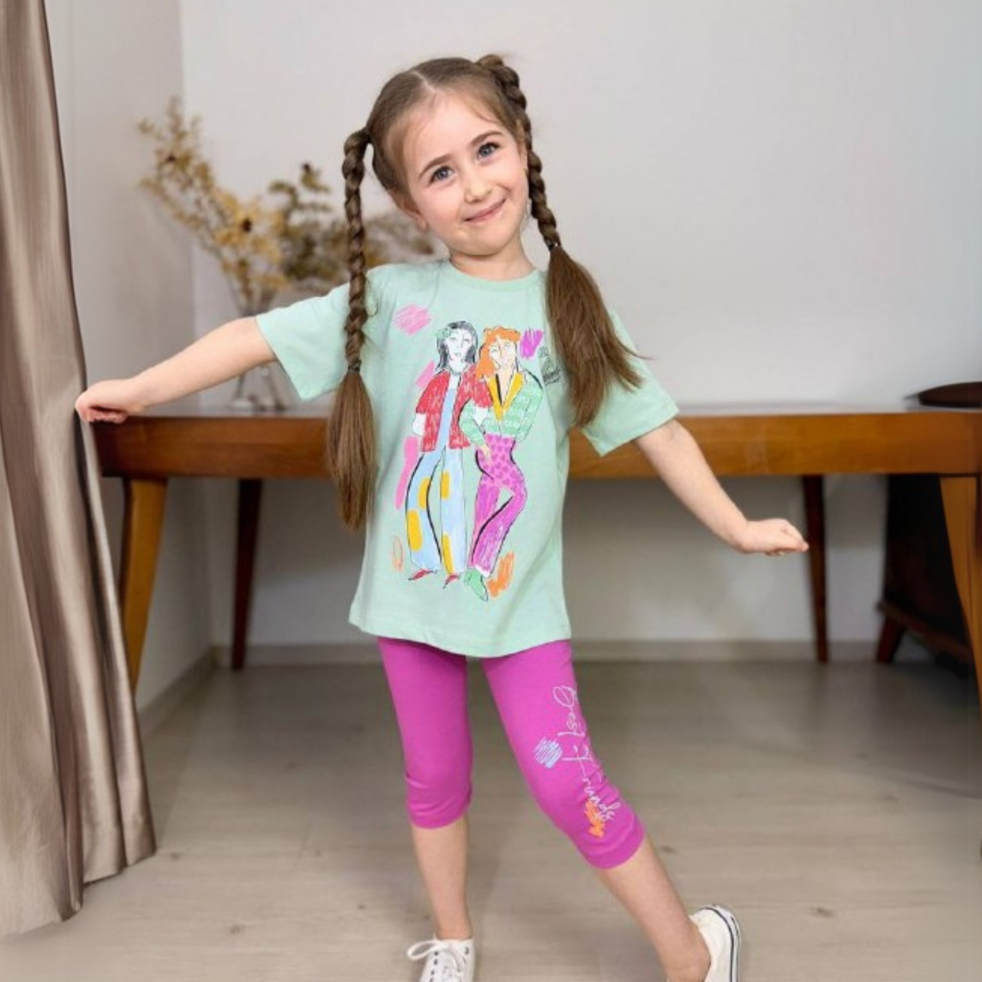 Fashion Fun Girls Leggings Set-0