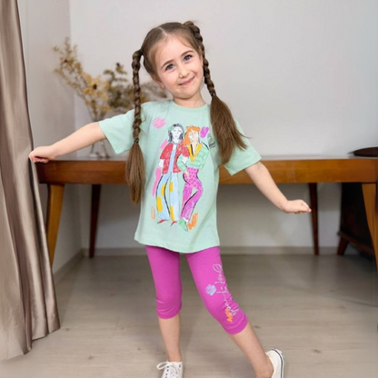 Fashion Fun Girls Leggings Set-0