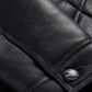 New Men Black Sheepskin Real Shearling Leather B3 Bomber Flying Trucker Jacket