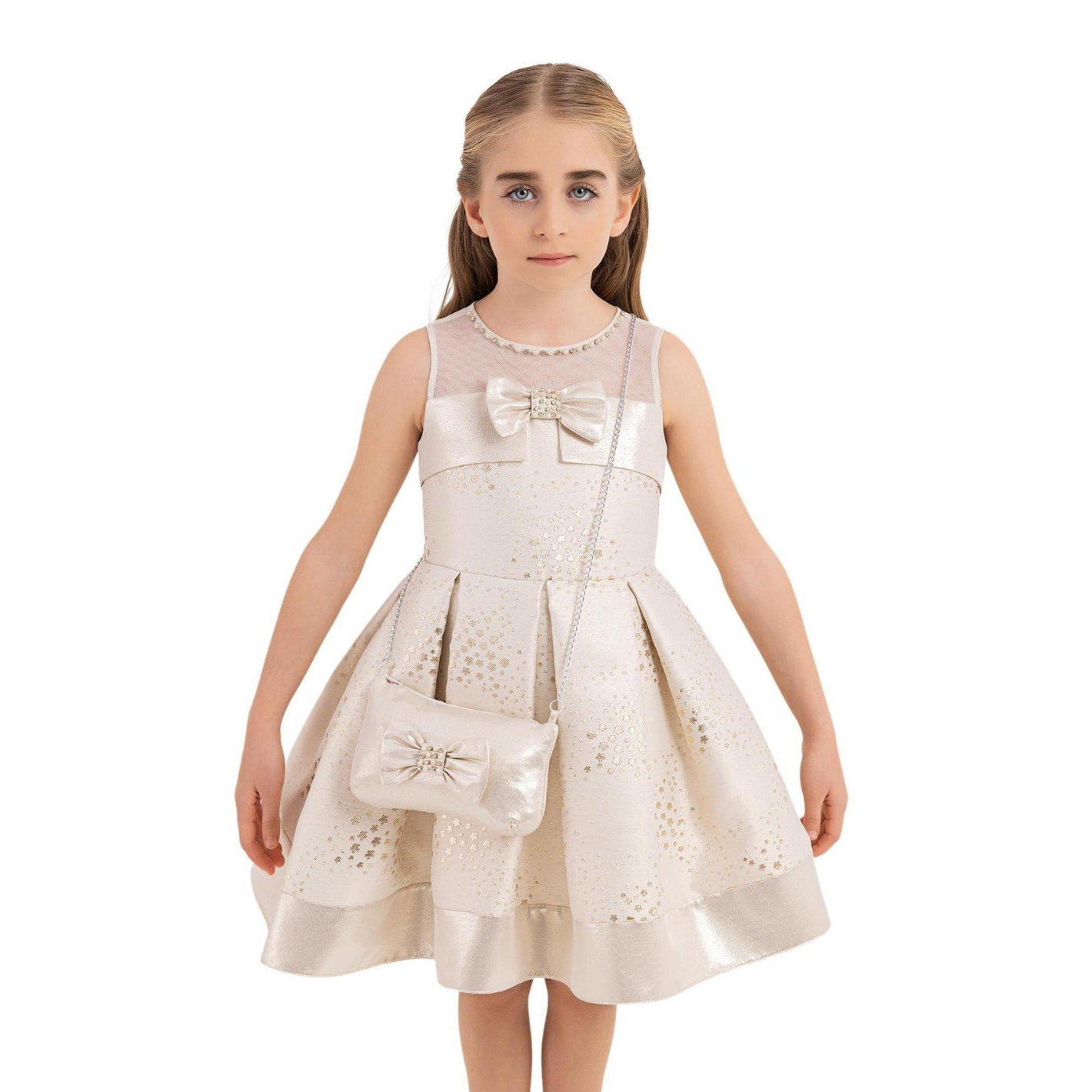 Sleeveless Chic Girls Formal Dress - Farnelli