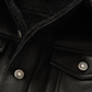 New Mens Black B3 Shearling Real Sheepskin Leather Trucker Flying Jacket