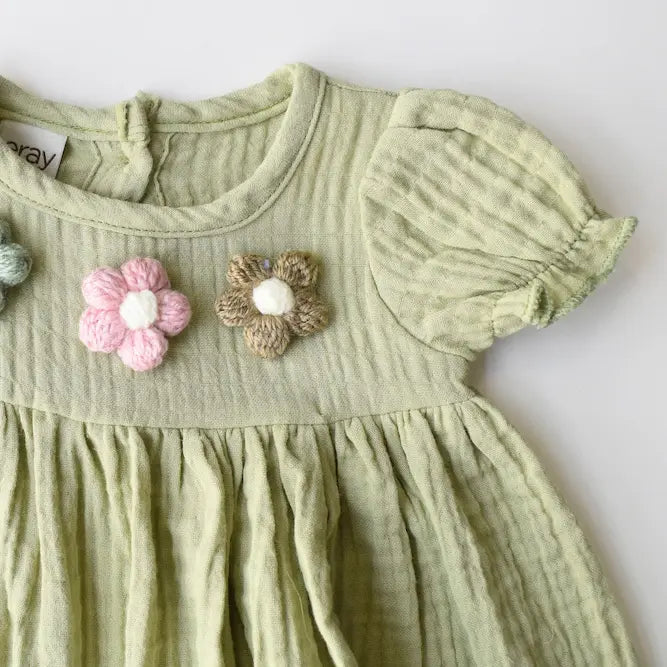 Summer Bloom Girls Cotton Dress-3