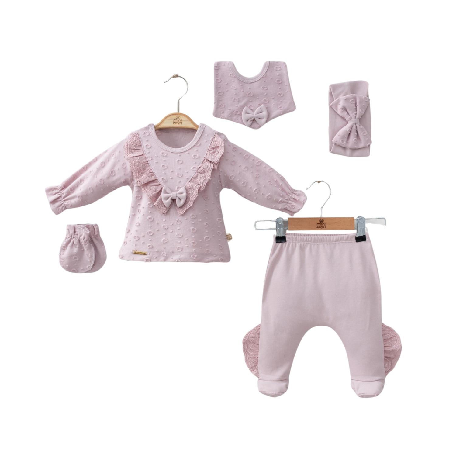 Frilly Girly Newborn 5PC Set-0
