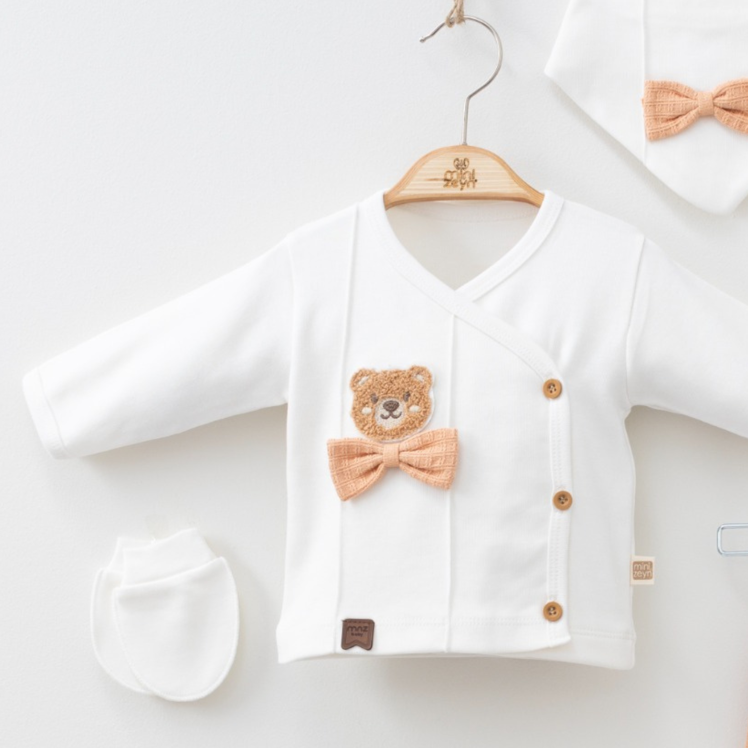 Bowtie Bear Newborn 5PC Set-4